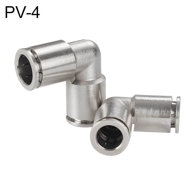 LAIZE Nickel Plated Copper Elbow Pneumatic Quick Connector