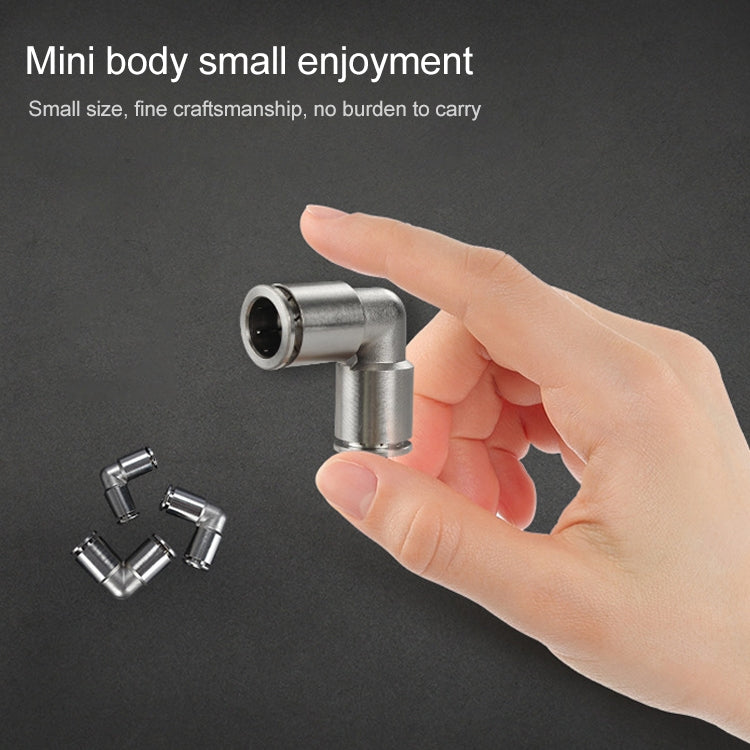 LAIZE Nickel Plated Copper Elbow Pneumatic Quick Connector