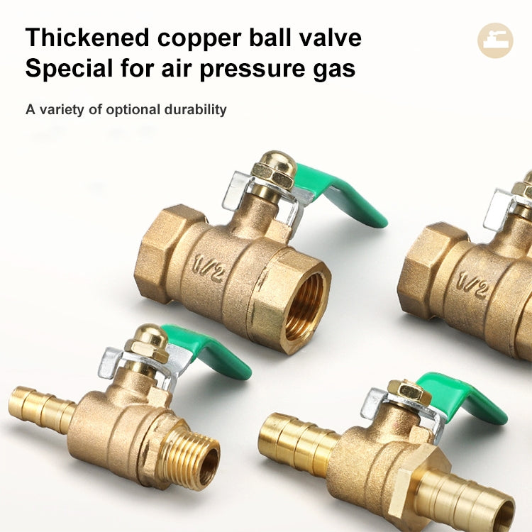 LAIZE Pneumatic Hose Connector Thickened Brass Ball Valve