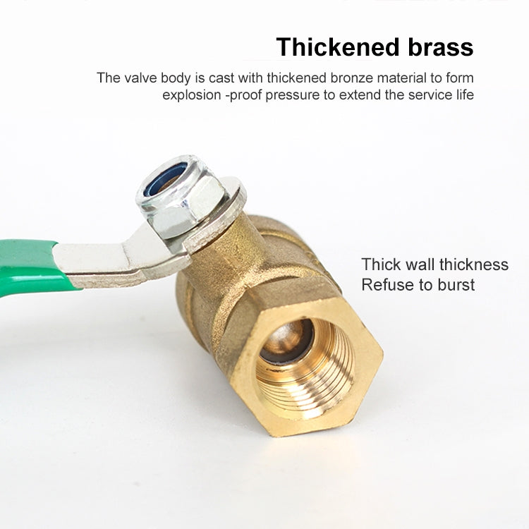 LAIZE Pneumatic Hose Connector Thickened Brass Ball Valve