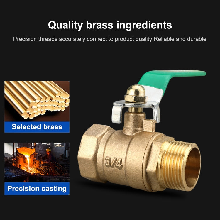 LAIZE Pneumatic Hose Connector Thickened Brass Ball Valve