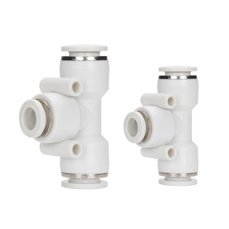 PEG6-4 LAIZE 2pcs PW T-type Tee Reducing Pneumatic Quick Fitting Connector