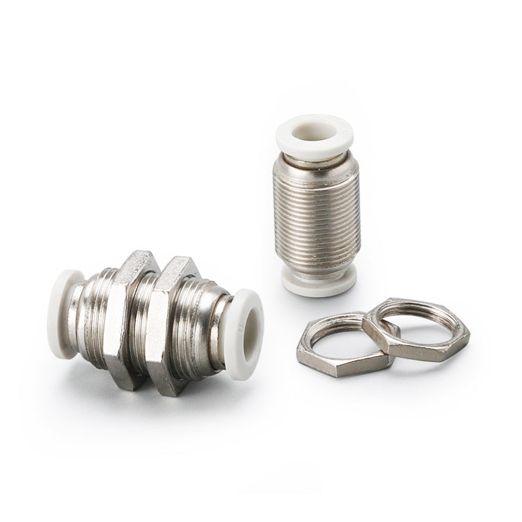 LAIZE PM Bulkhead Straight Pneumatic Quick Fitting Connector