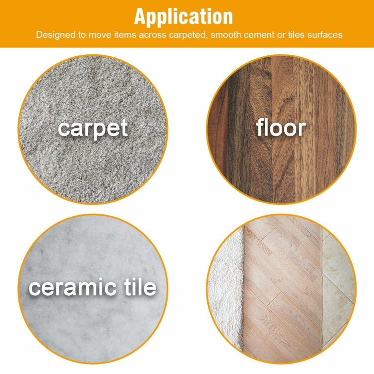 16 in 1 25mm Round Table Chairs Non-slip Foot Mat