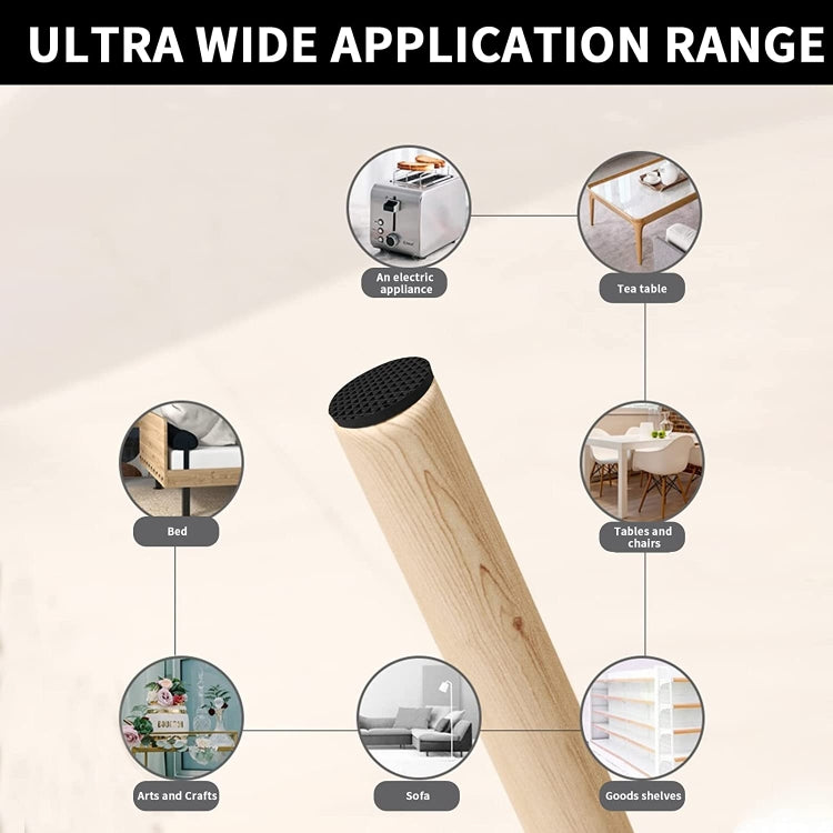 40 in 1 38mm Round Plaid EVA Table Sofa Slip-proof Noise-reducing Foot Pads