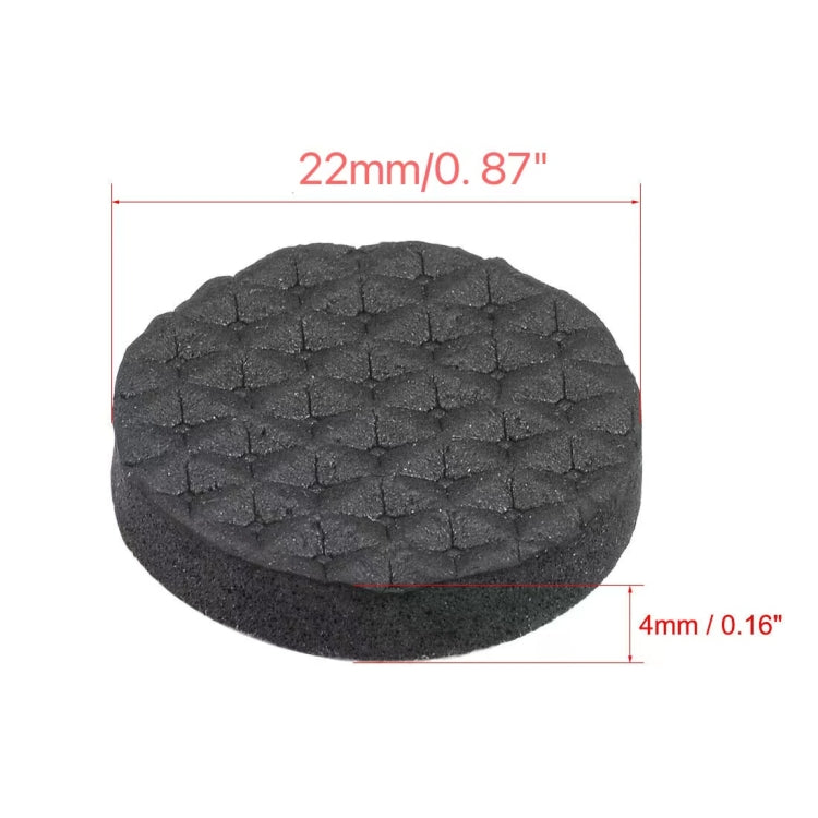 2pcs 22mm Round Plaid EVA Table Sofa Slip-proof Noise-reducing Foot Pads