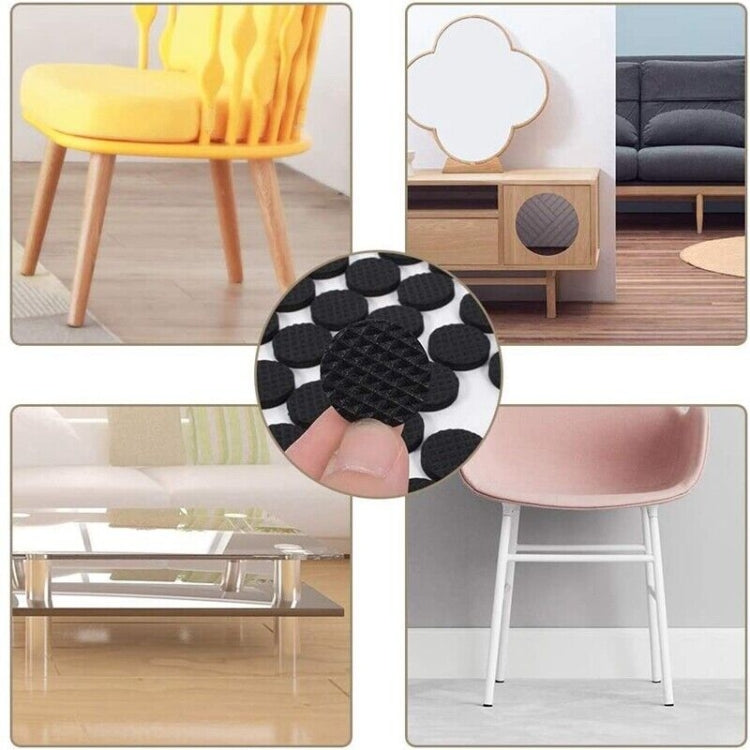 2pcs 22mm Round Plaid EVA Table Sofa Slip-proof Noise-reducing Foot Pads