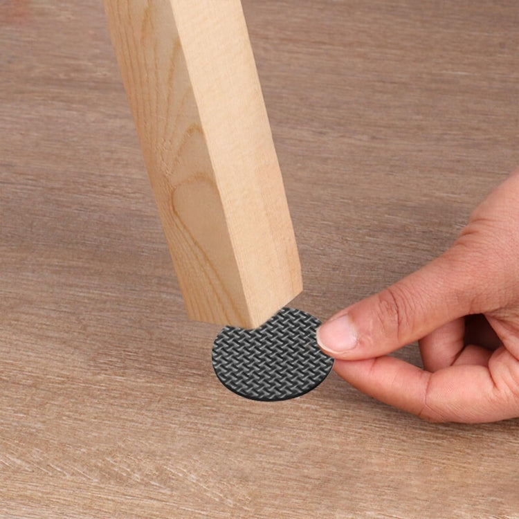 2pcs 46mm Round Plaid EVA Table Sofa Slip-proof Noise-reducing Foot Pads