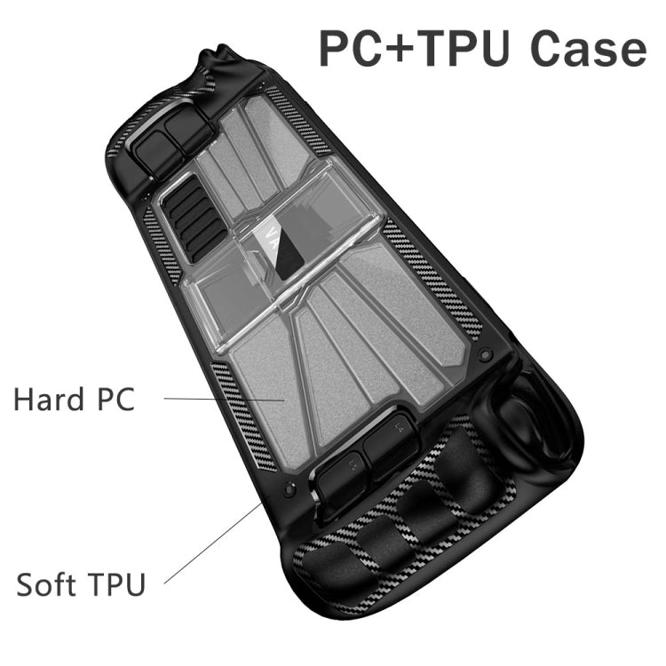 Shockproof PC + TPU Game Console Protective Case with Holder