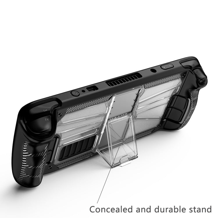 Shockproof PC + TPU Game Console Protective Case with Holder