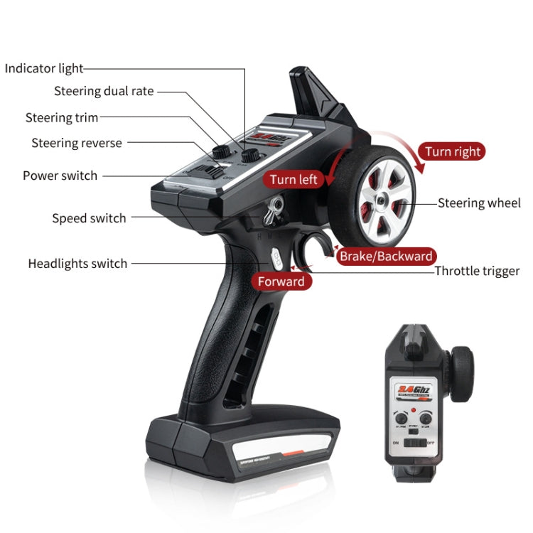 JJR/C Q131 Full Scale 4WD Flat Running Drift Remote Control Car