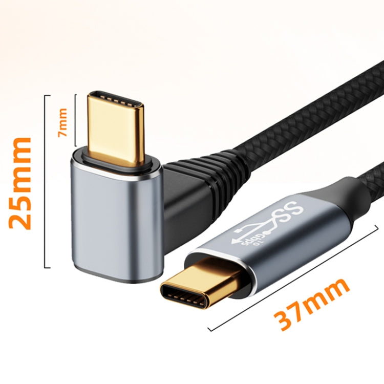 For Steam Deck Gen2 100W USB-C/Type-C Male to USB-C/Type-C Male Stereo Curved Data Cable
