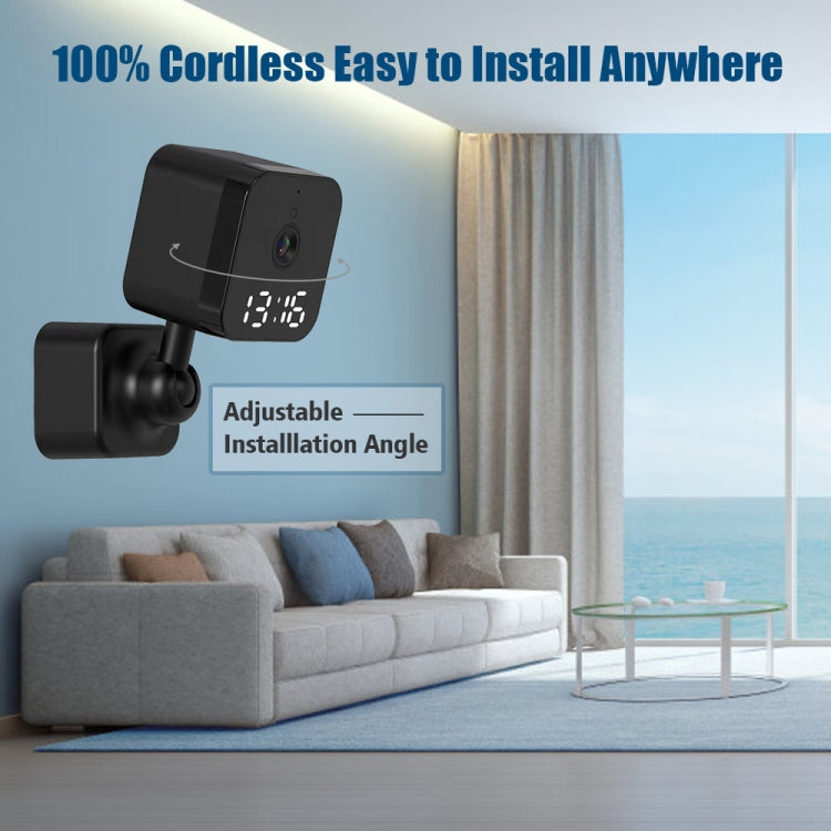 DP27 1080P Clock Plug Card WiFi Camera, Support Two-way Voice Intercom & Mobile Monitoring