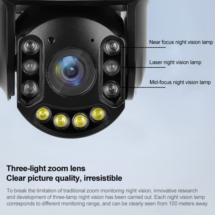 QX71 5MP Wireless WiFi Laser Spherical Camera Supports Two-way Voice&Mobile Monitoring