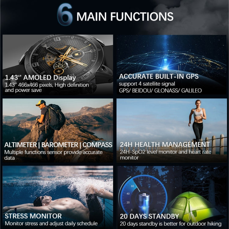 NORTH EDGE CROSS FIT3 Fashion Bluetooth Sports Smart Watch Supports Multiple Sports Modes, Sleep Monitoring, Heart Rate Monitoring