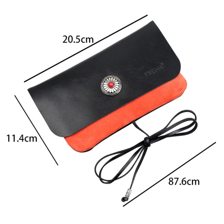 FIREDOG CL91 Portable Handmade Sheepskin Genuine Leather Tobacco Bag