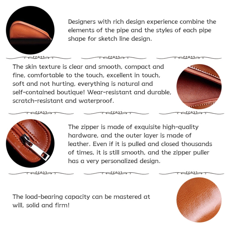 FIREDOG CL53 Portable Leather Smoking Set Smoking Bag