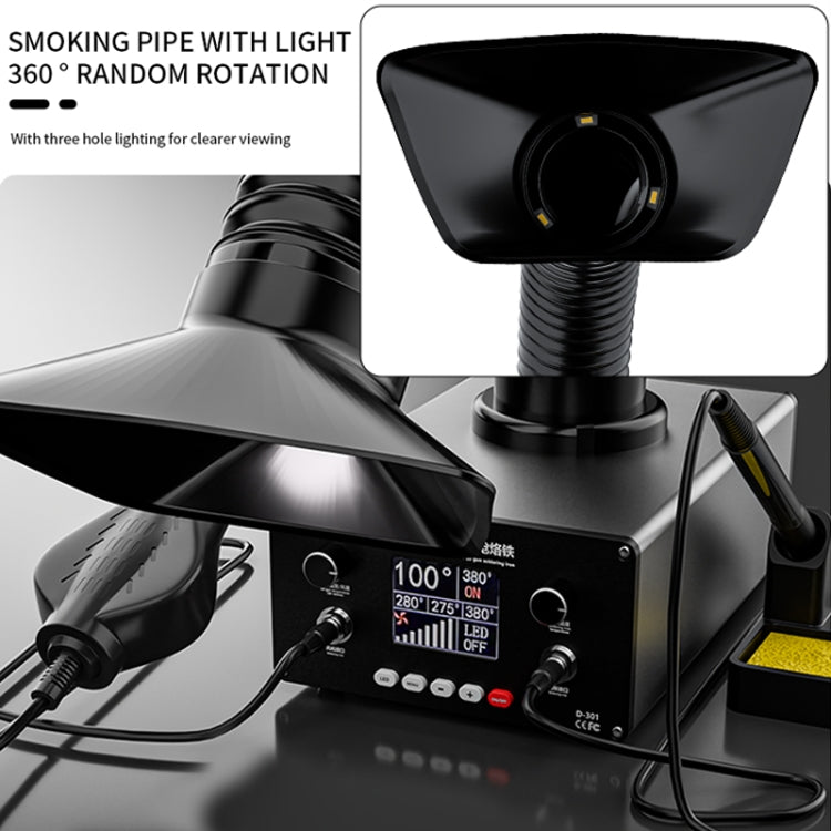 D301 Multifunctional Intelligent Smoking Constant Temperature Soldering Disassembly Rework Station