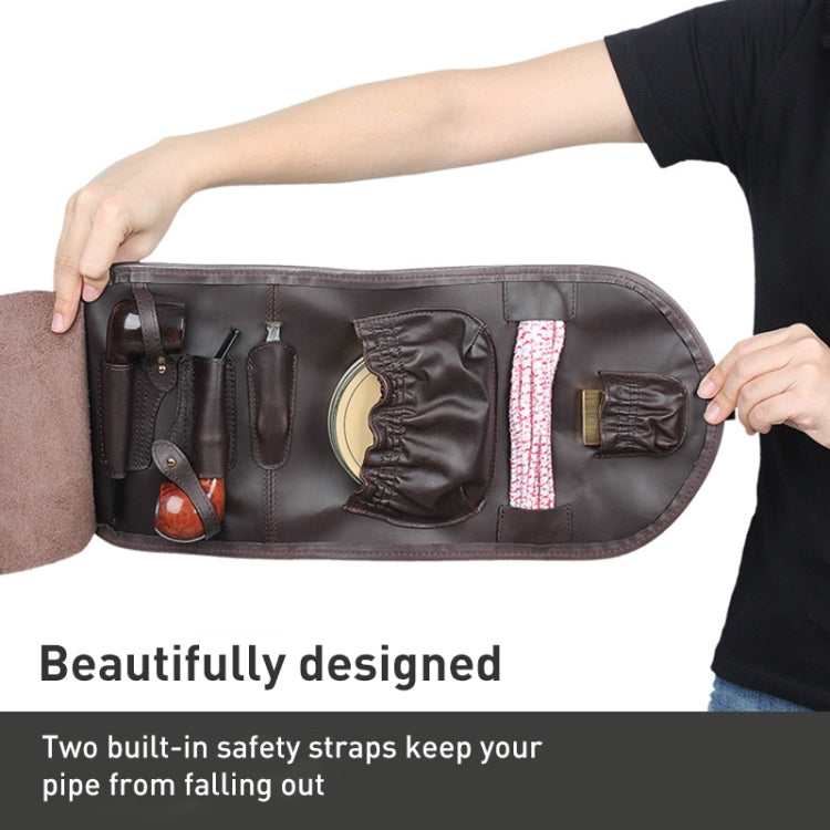 FIREDOG CL08 Leather Pipe Tobacco Storage Bag