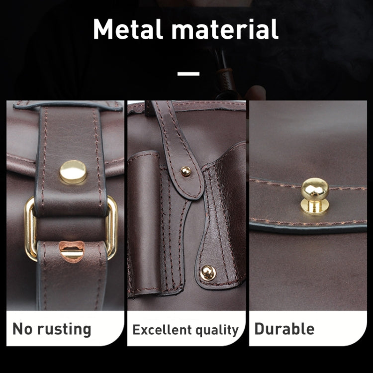 FIREDOG CL08 Leather Pipe Tobacco Storage Bag