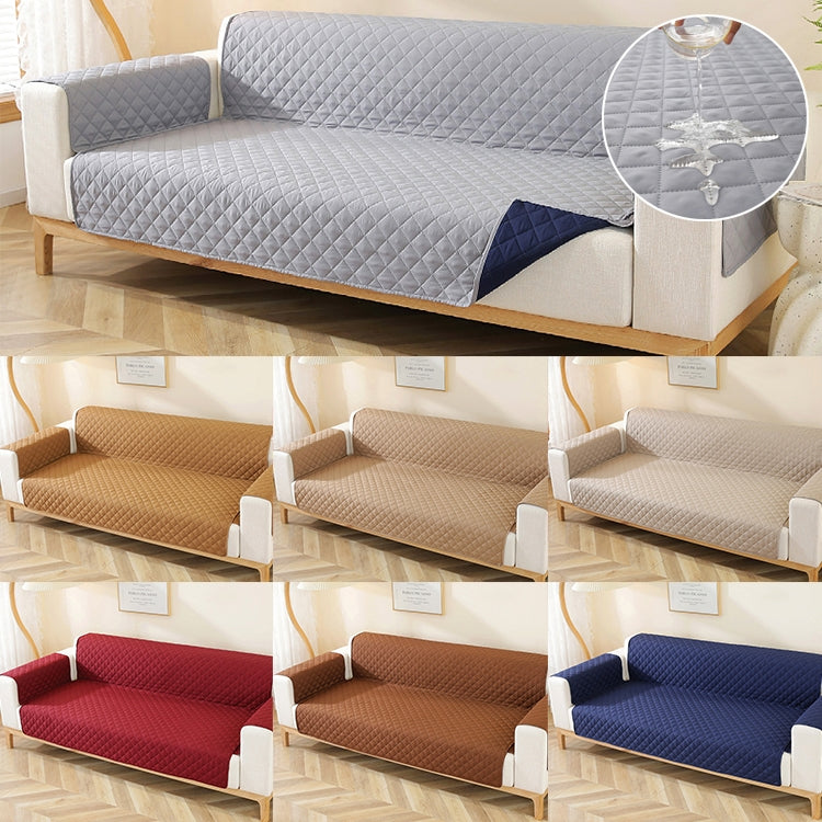 Double-sided Waterproof Pet Cushion Diamond Pattern Sofa Cover