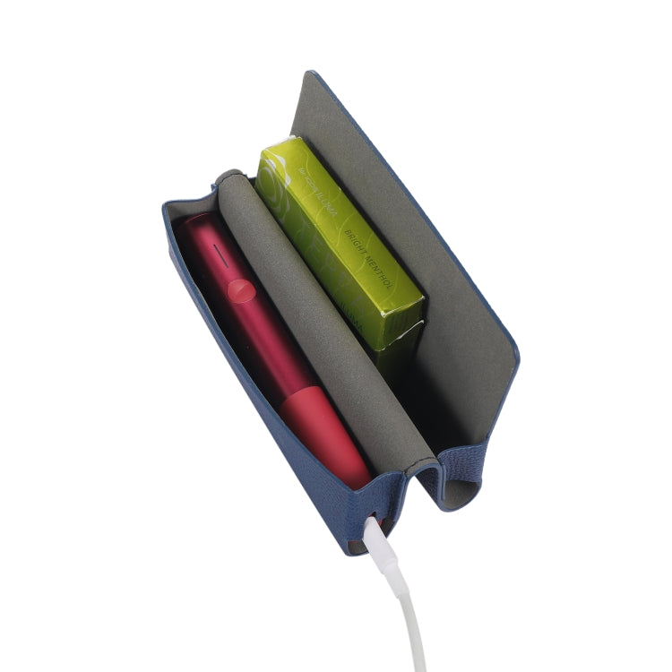 Litchi Pattern Electronic Cigarette Leather Storage Bag