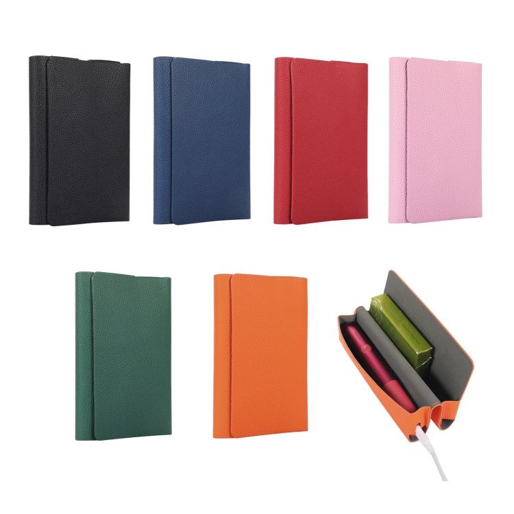 Litchi Pattern Electronic Cigarette Leather Storage Bag