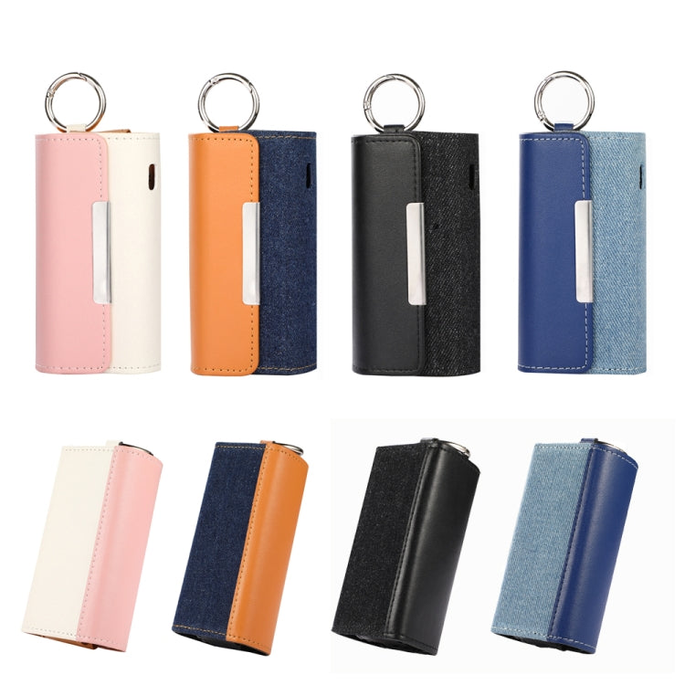 Portable Contrasting Color Electronic Cigarette Storage Bag with Hanging Loop