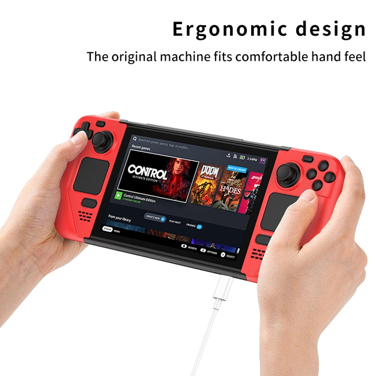 GKK For Steam Deck Color Contrast Anti-fall Game Console Case