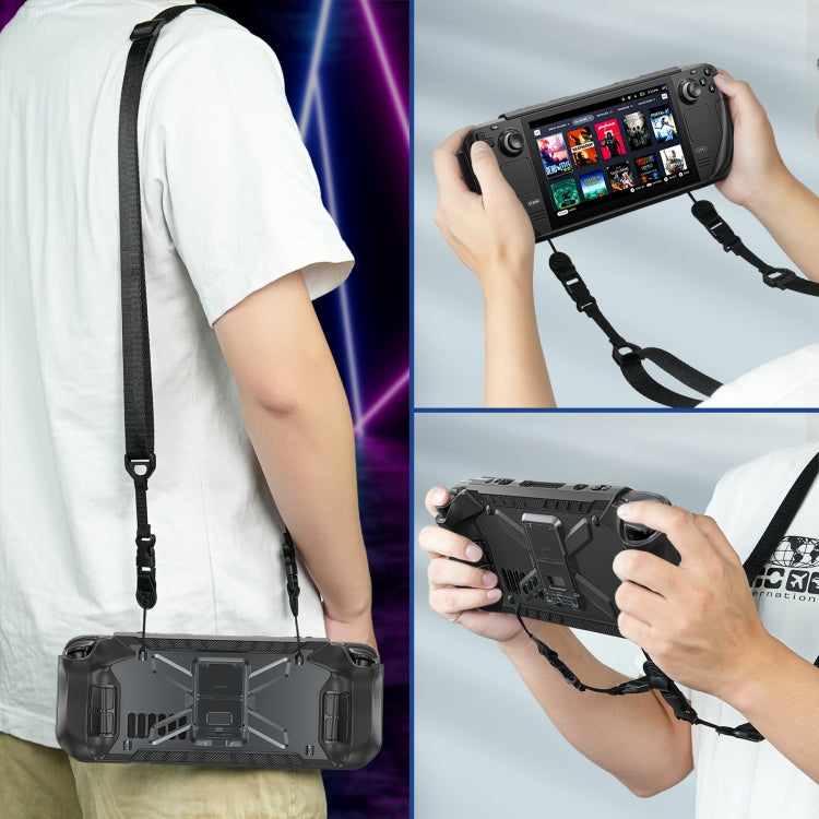Shockproof Game Console Case with Holder & Shoulder Strap