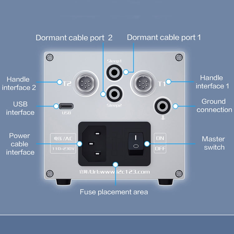 i2C 3SCN Intelligent Double Welding Station with RS300 Base