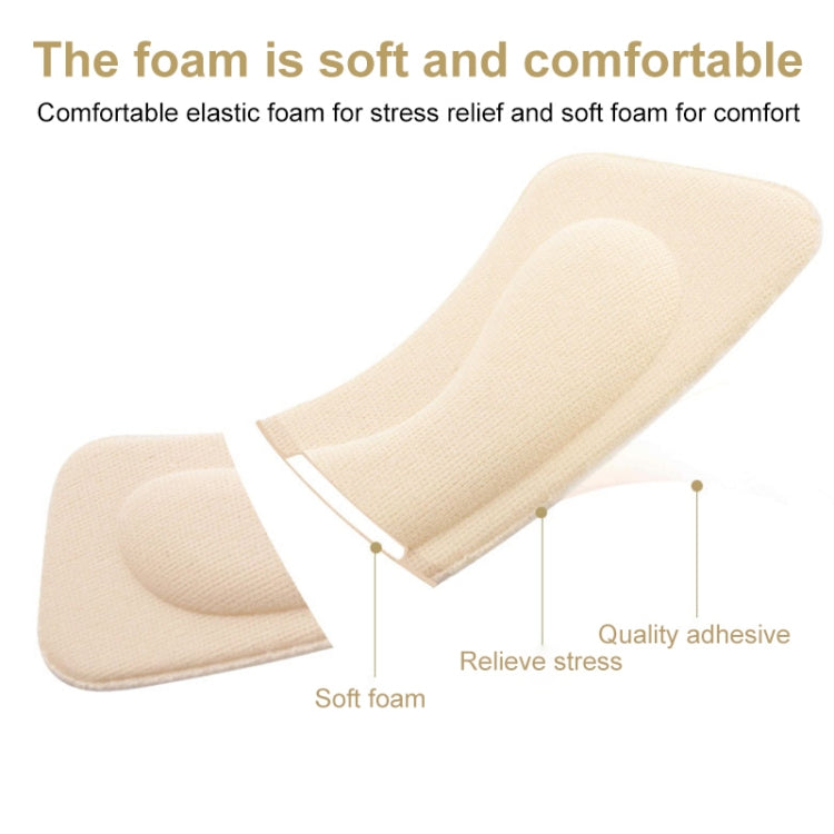 10pcs Invisible Anti-wear Butterfly Shape High Heel Stickers Thickened Sponge Heel Stickers, Random Color Delivery