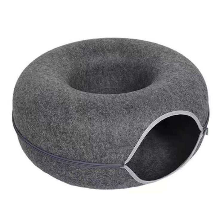 Round Wool Felt Cat Litter Tunnel Cat Litter