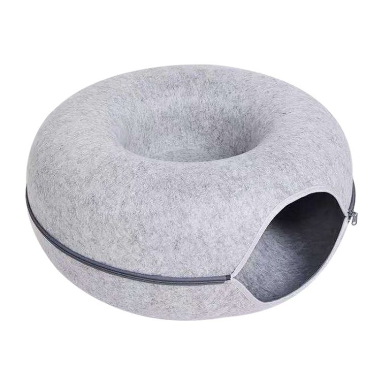Round Wool Felt Cat Litter Tunnel Cat Litter