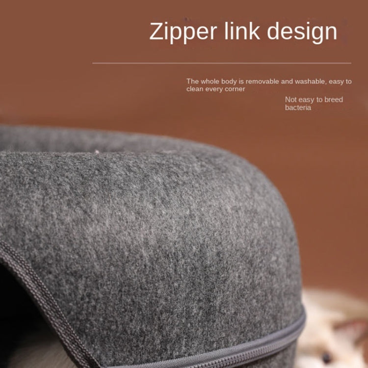 Round Wool Felt Cat Litter Tunnel Cat Litter