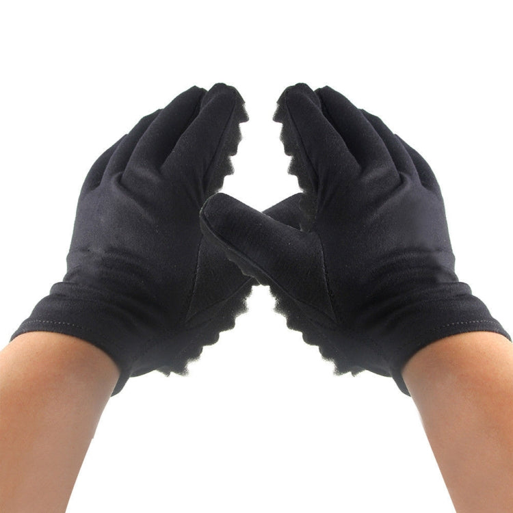 Single Sponge Wipe Black Hair Styling Gloves