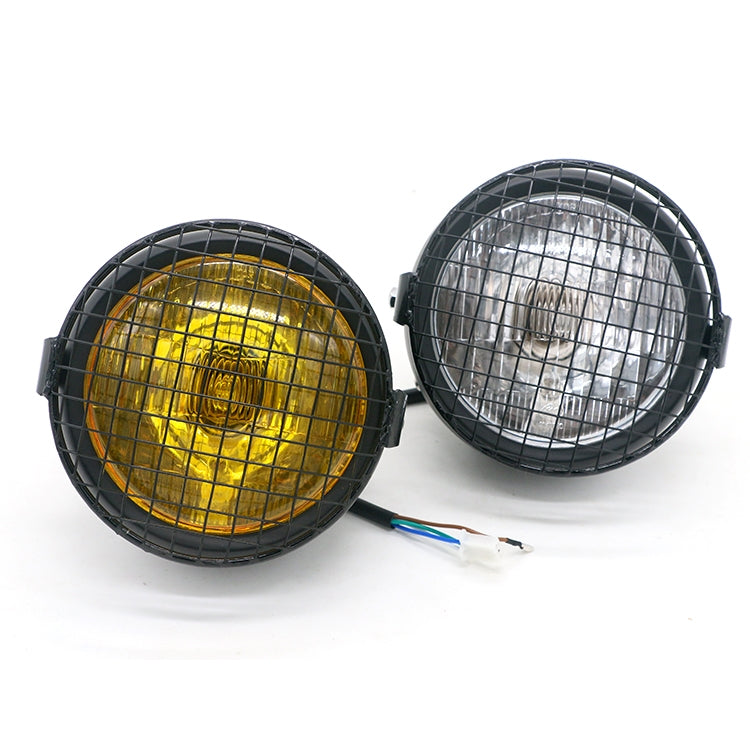 Motorcycle Reticular Retro Lamp LED Headlight Modification Accessories for Halley CG125 / GN125