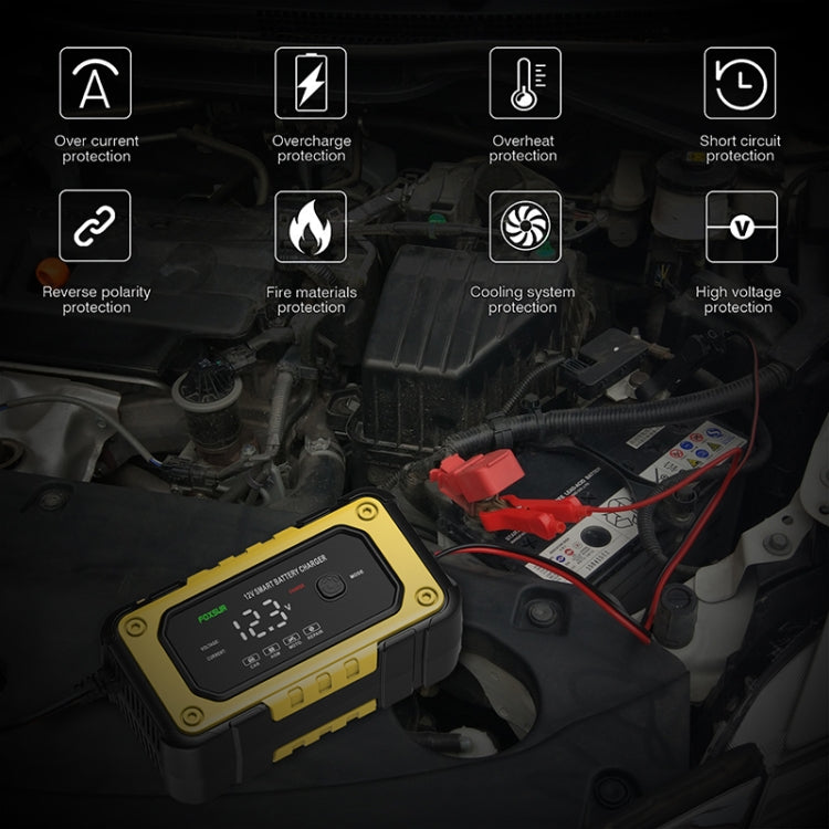 FOXSUR FBC1206E 6A 12V Car / Motorcycle Smart Battery Charger