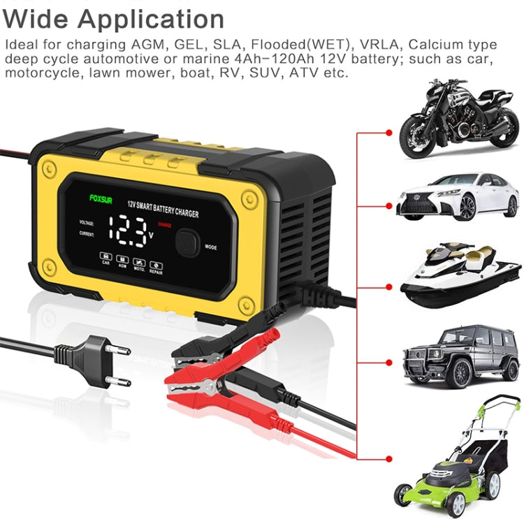 FOXSUR FBC1206E 6A 12V Car / Motorcycle Smart Battery Charger