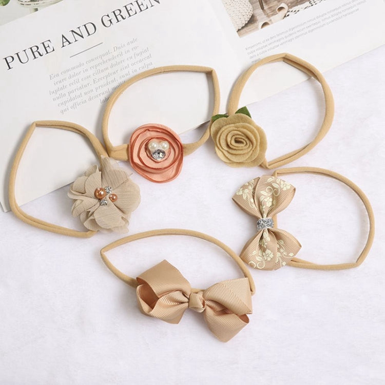 5 in 1 Children Flower Bowknot Headband Hair Accessories
