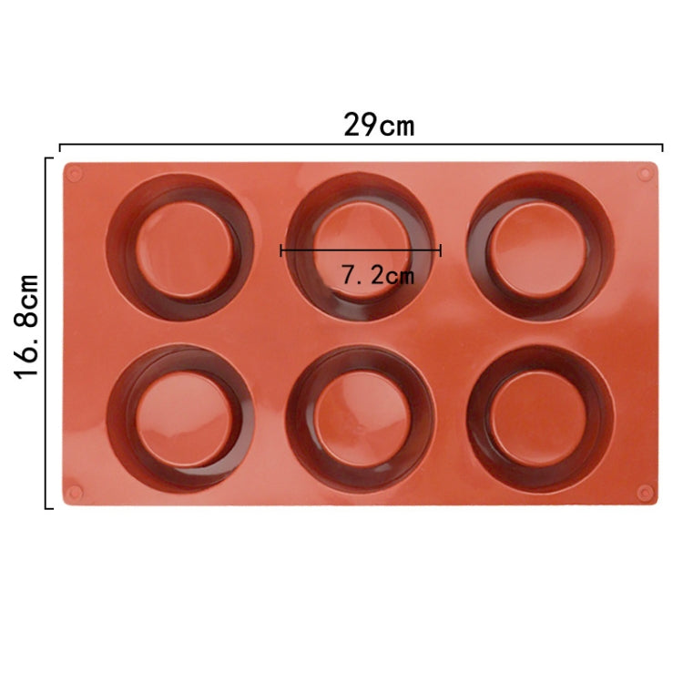 6 Cups Muffin Cake Cup Mold Baking Mold