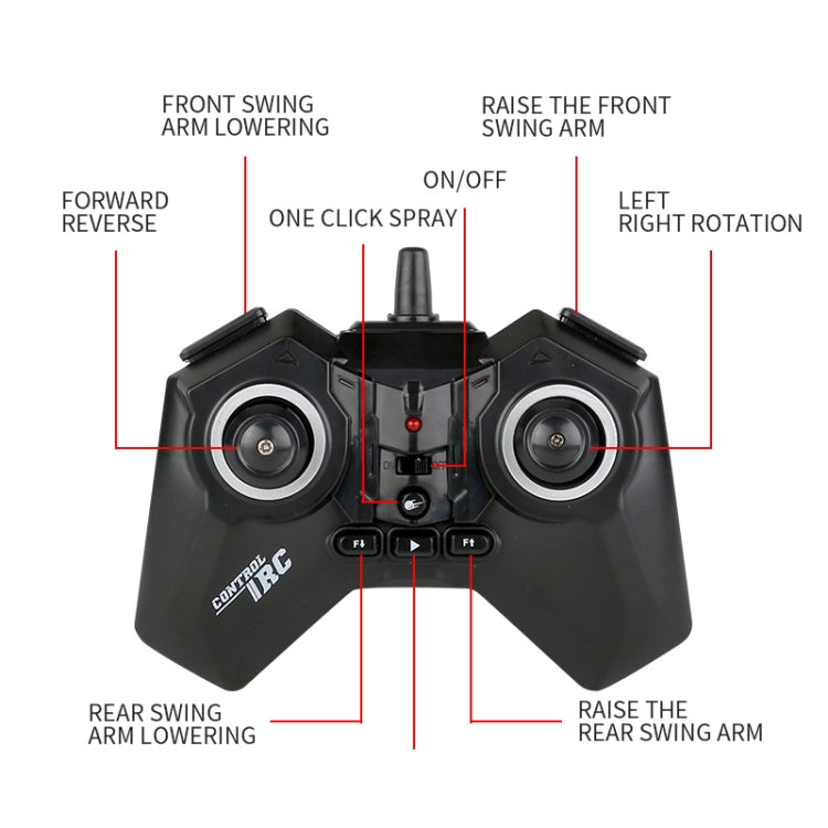 JJR/C Q152 Remote Control Intelligent Eight Wheel Swing Arm Stunt Vehicle