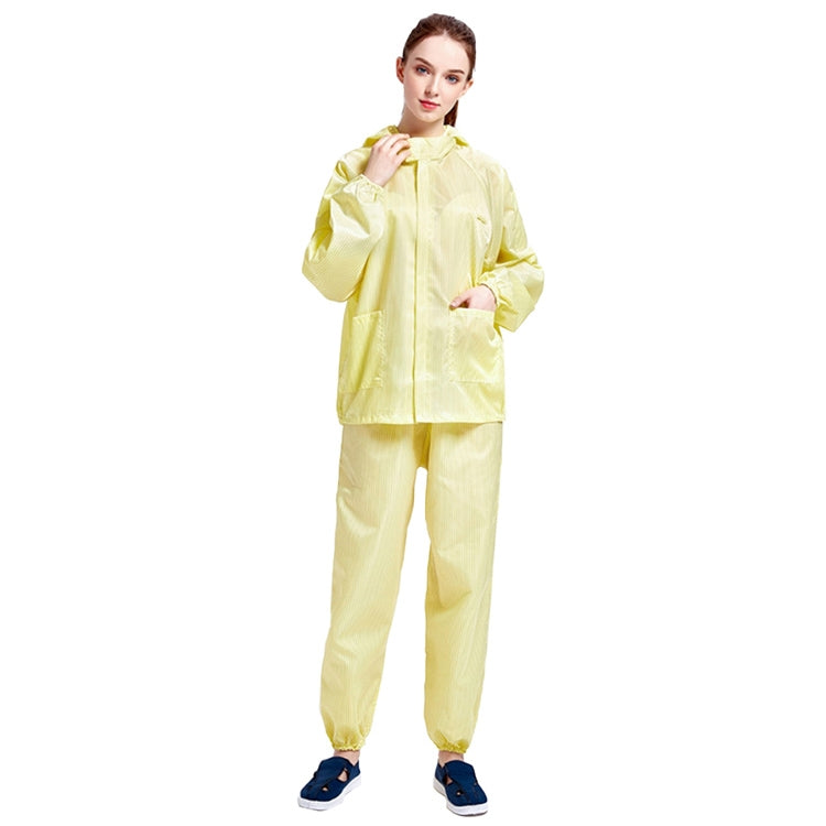 Striped Anti-static Split Hood Dust-proof Work Suit
