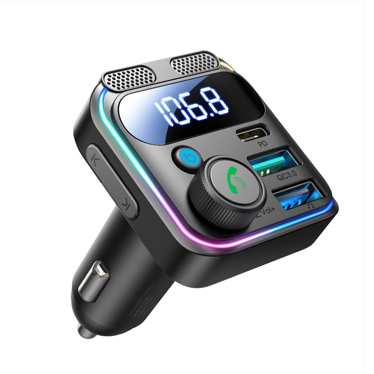 JOYROOM JR-CCB01 48W Dual-Mic Car Wireless FM Transmitter