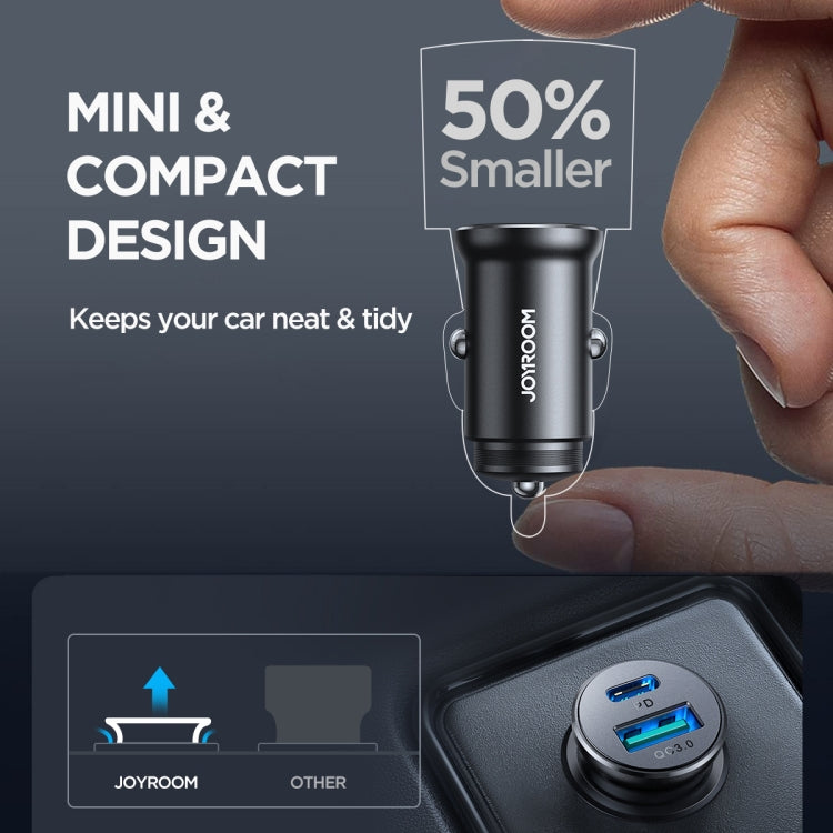JOYROOM JR-CCN05 30W PD+QC3.0 Mini Metal Car Charger