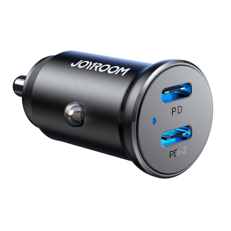 JOYROOM JR-CCN06 30W Dual PD Type-C Mini Metal Car Charger