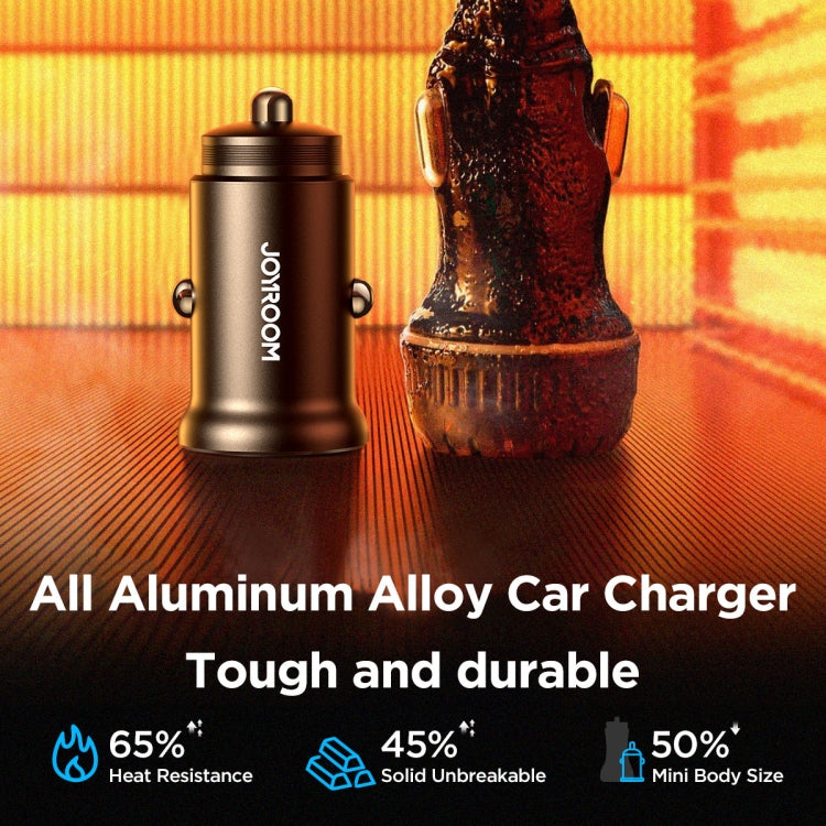 JOYROOM JR-CCN06 30W Dual PD Type-C Mini Metal Car Charger