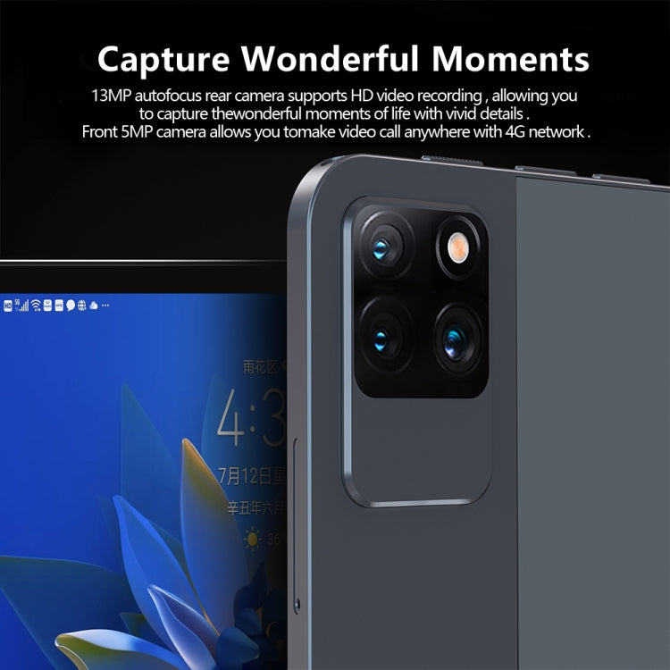 BDF P40 4G LTE Tablet PC 10.1 inch, Android 12 MTK6762 Octa Core, Support Dual SIM, EU Plug