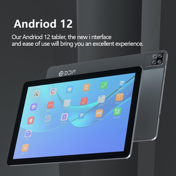 BDF P40 4G LTE Tablet PC 10.1 inch, Android 12 MTK6762 Octa Core, Support Dual SIM, EU Plug