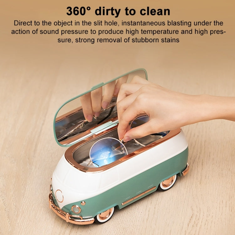 Bus-shaped Portable Ultrasonic Glasses Automatic Cleaner